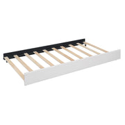 Upholstered Platform Bed With Brick Pattern Headboard And Twin Long Size Trundle - R&R Furniture Gallery (Fountain Valley, CA)
