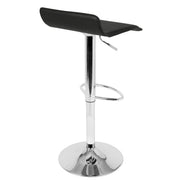 Set of two Lumi Source Ale contemporary adjustable barstools with modern design and wooden seats, perfect for kitchen or bar area.