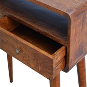 Curved Chestnut Console Table - R&R Furniture Gallery (Fountain Valley, CA)