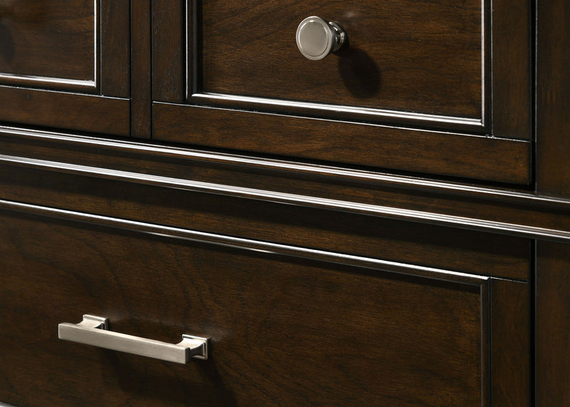 Merlot - 6 Drawer Dresser - Mahogany - R&R Furniture Gallery (Fountain Valley, CA)
