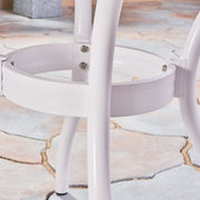 Tranquilius - Outdoor Round Dining Table With Lattice Tabletop, Umbrella Hole And Curved Legs - R&R Furniture Gallery (Fountain Valley, CA)