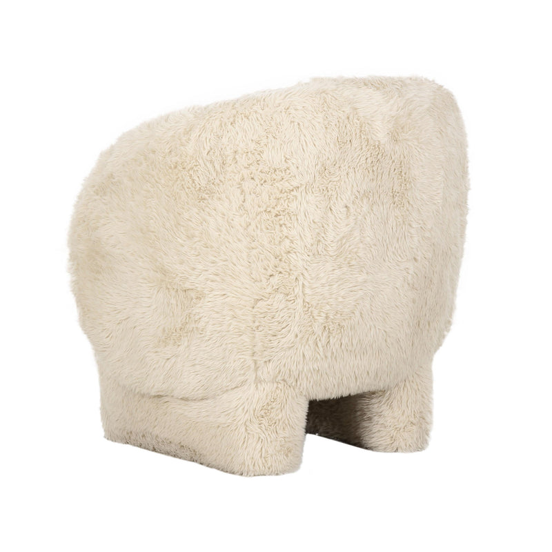 Kiki - Vegan Shearling Accent Chair - R&R Furniture Gallery (Fountain Valley, CA)