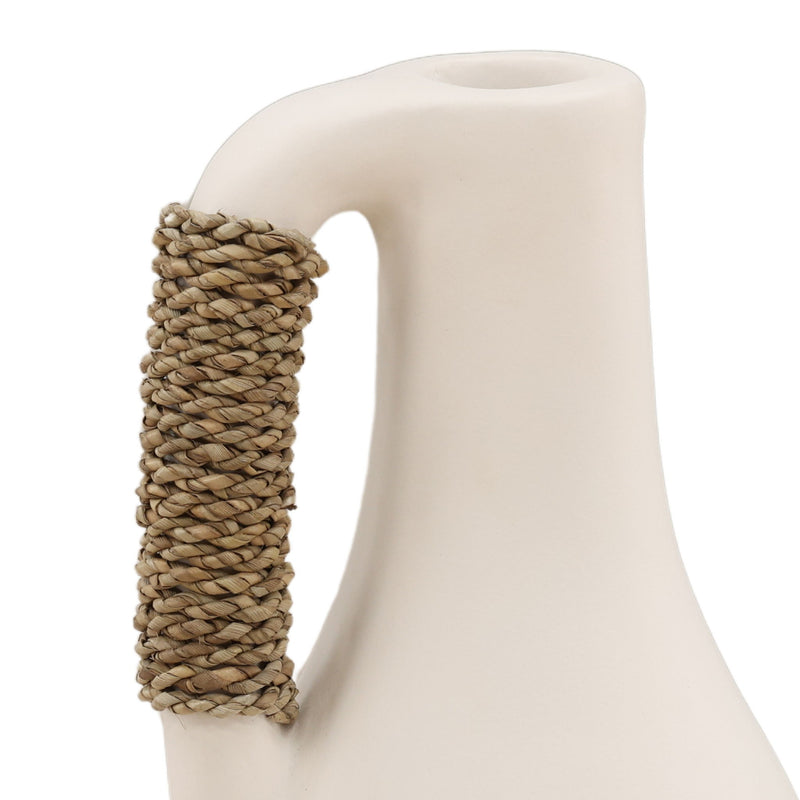 Claylen - Vase (Set of 4) - White And Natural