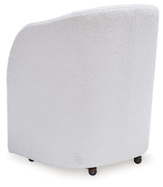 Rowanbeck - Dining Upholstered Arm Chair (Set of 2) - Ivory - R&R Furniture Gallery (Fountain Valley, CA)