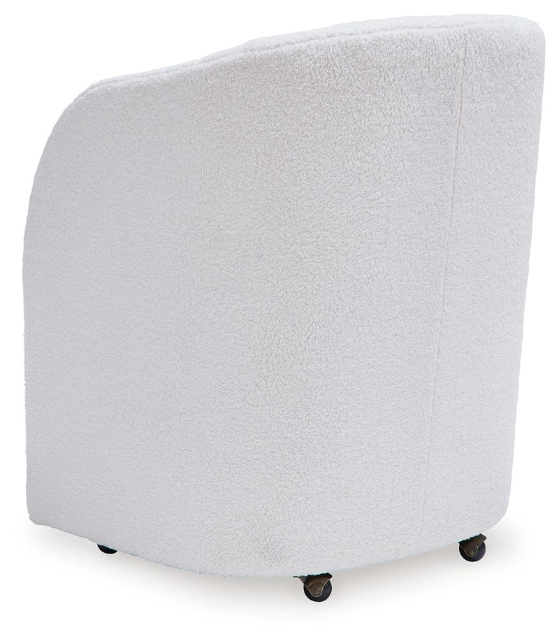 Rowanbeck - Dining Upholstered Arm Chair (Set of 2) - Ivory - R&R Furniture Gallery (Fountain Valley, CA)