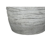 Modern gray and cream resin table lamp with a sleek design from 8th Street, ideal for contemporary home decor.