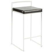 Lumi Source Fuji simple elegance contemporary stackable counter stool set with sleek design and modern style.