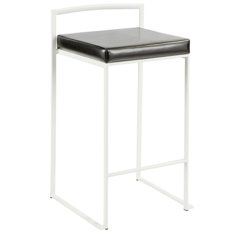 Lumi Source Fuji simple elegance contemporary stackable counter stool set with sleek design and modern style.
