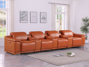 9762 - 7-Piece Modular Power Reclining Sofa With 4 Power Recliners - R&R Furniture Gallery (Fountain Valley, CA)