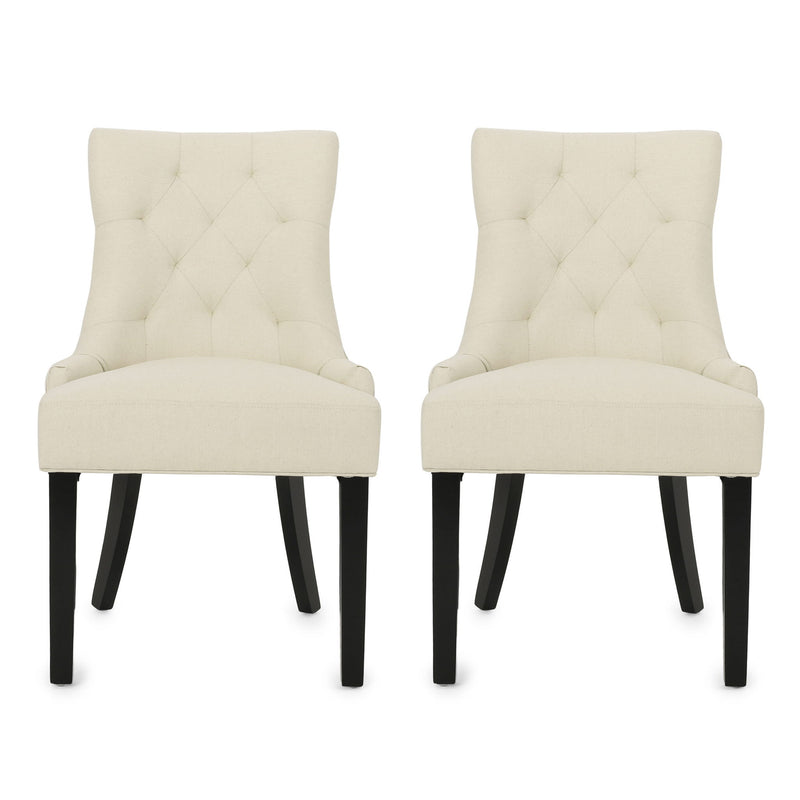Cheney - Contemporary Dining Chair Tufted Upholstery (Set of 2) - R&R Furniture Gallery (Fountain Valley, CA)