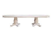 Vendome - 30" Dining Table With Pedestal Base - Antique Pearl - R&R Furniture Gallery (Fountain Valley, CA)