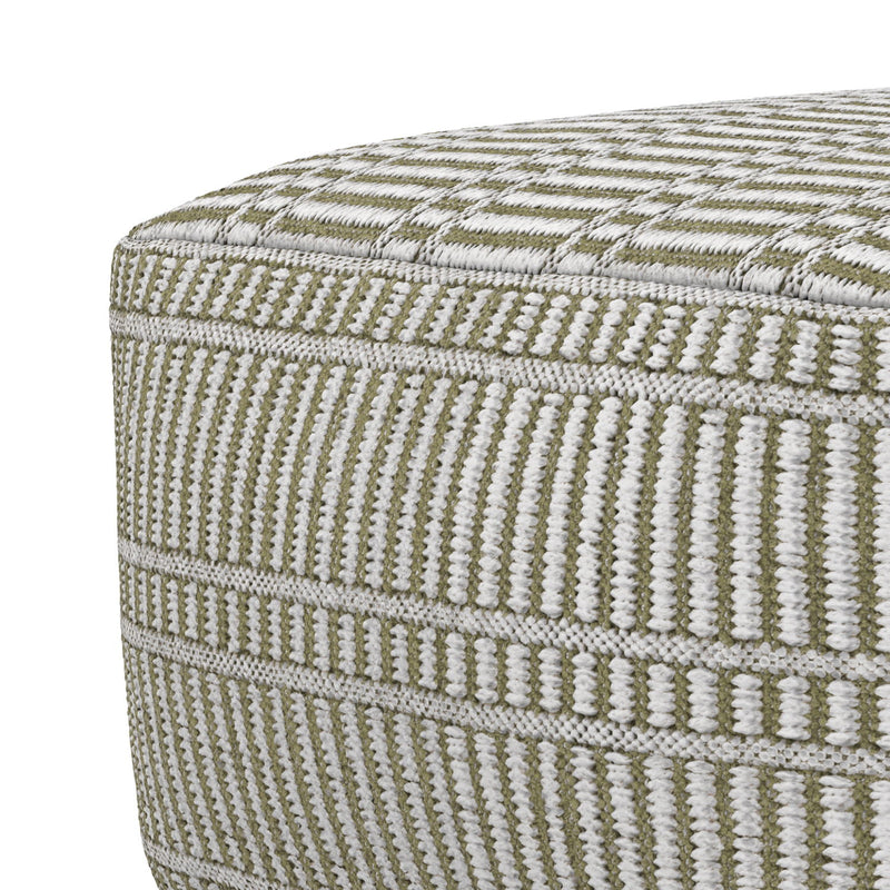 Safford - Square Outdoor / Indoor Pouf - R&R Furniture Gallery (Fountain Valley, CA)