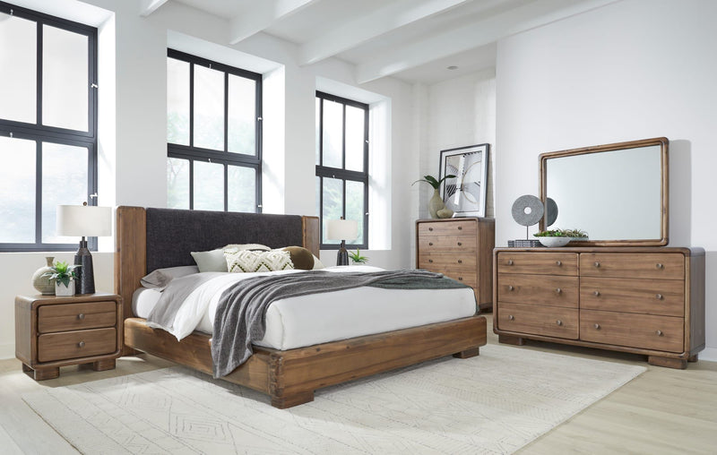 Boka Five Drawer Acacia Wood Chest in Impala