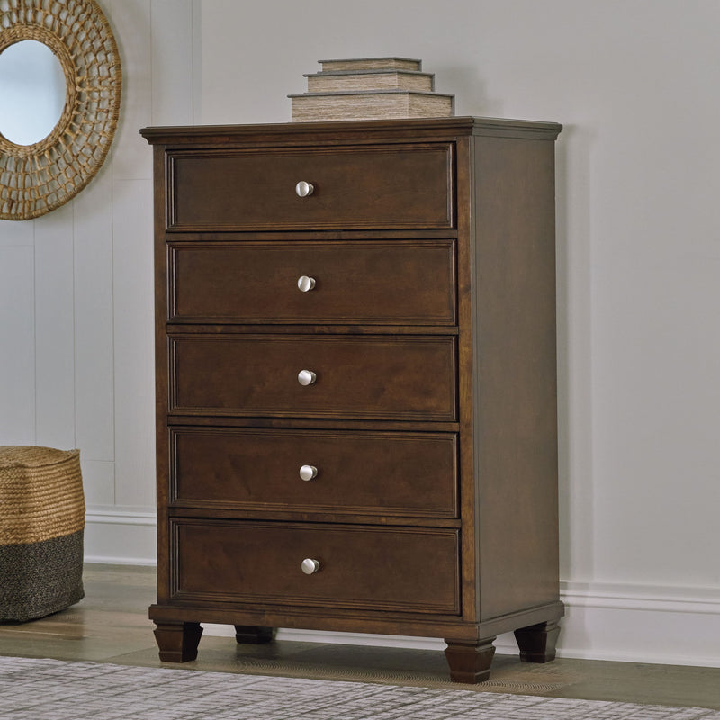Danabrin - Five Drawer Chest - Brown - R&R Furniture Gallery (Fountain Valley, CA)