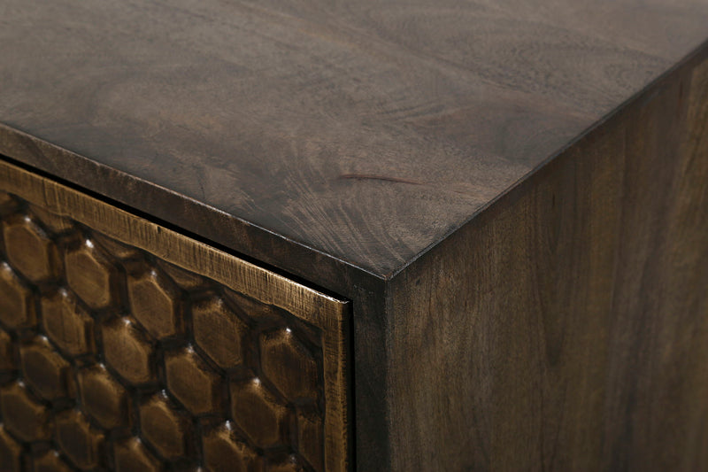Crossings - Cairo Console - Rich Coffee Bean - R&R Furniture Gallery (Fountain Valley, CA)