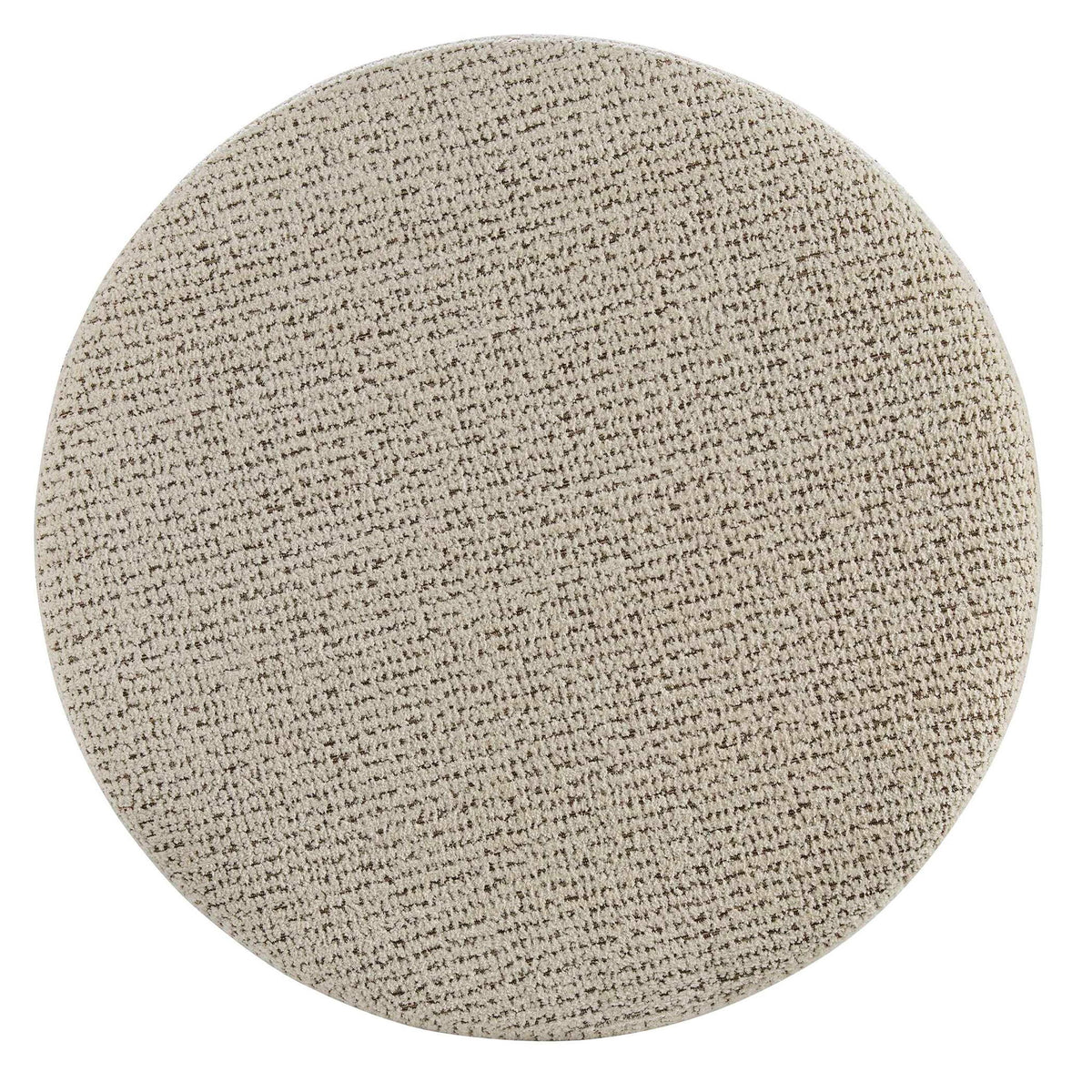 Give It A Rest - Round Ottoman - Hopscotch Creamy Espresso