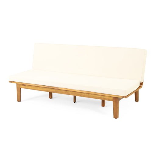 Outdoor Elegance Daybed With Convertible Design Cushion Frame - Beige - R&R Furniture Gallery (Fountain Valley, CA)