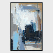 Construct - 48" x 72" Painting Art by Buddy Whitlock - Blue - R&R Furniture Gallery (Fountain Valley, CA)
