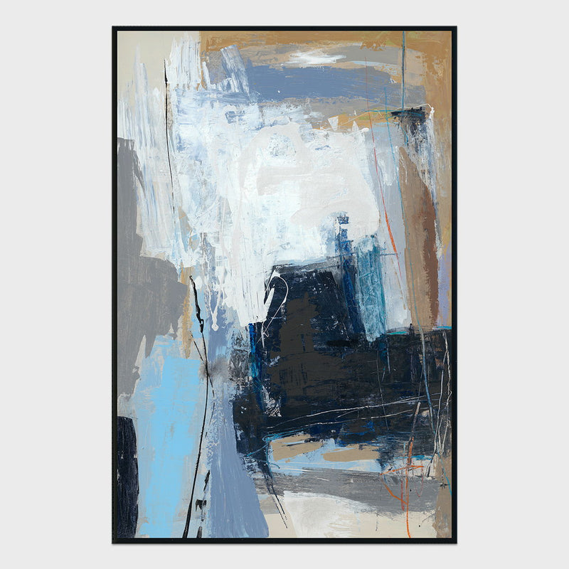 Construct - 48" x 72" Painting Art by Buddy Whitlock - Blue - R&R Furniture Gallery (Fountain Valley, CA)