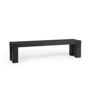 Classic Home Bristol dining bench with wooden seat and sturdy metal legs, ideal for kitchen or dining room seating.
