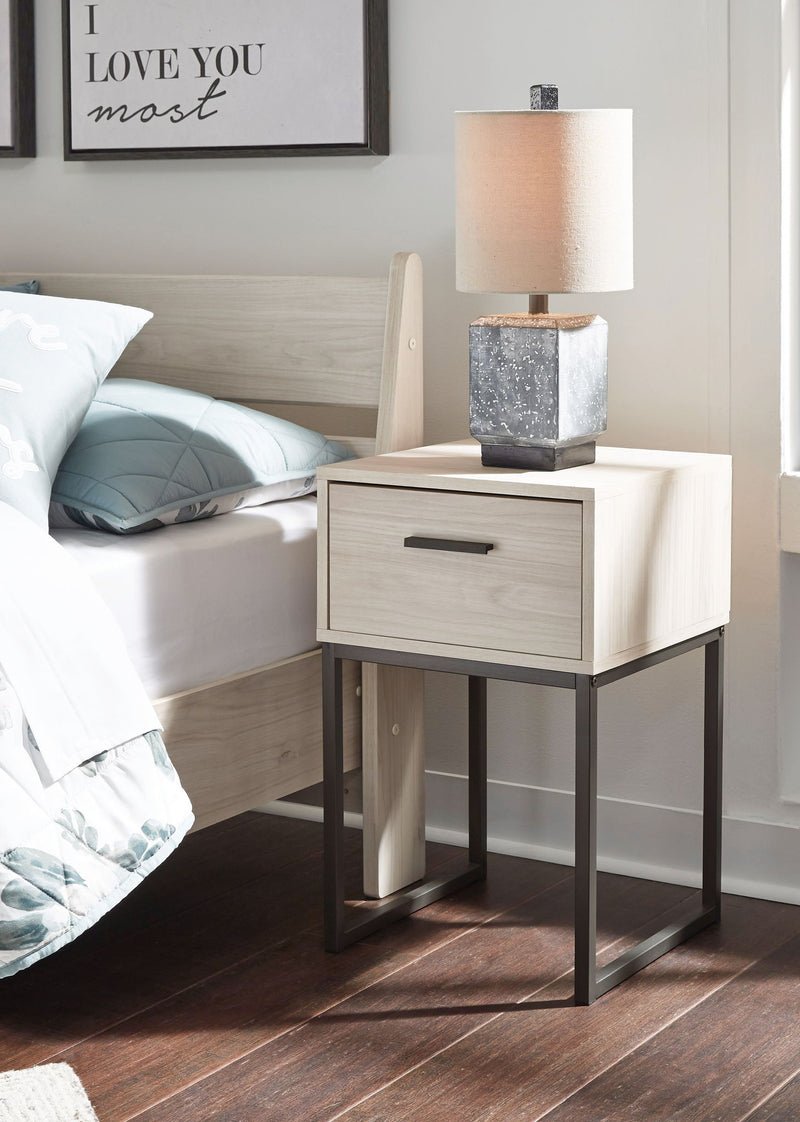 Socalle - One Drawer Night Stand - R&R Furniture Gallery (Fountain Valley, CA)