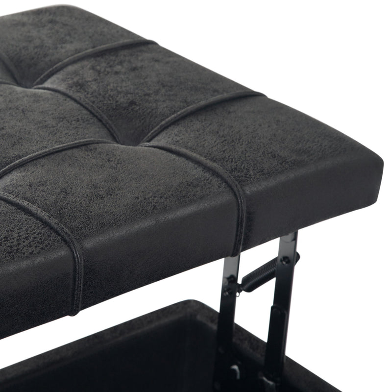 Harrison - Upholstered Coffee Table Storage Ottoman - R&R Furniture Gallery (Fountain Valley, CA)