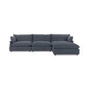 Classic Home Caplan modular sectional sofa with plush cushions and modern design, shown in a stylish living room setting.