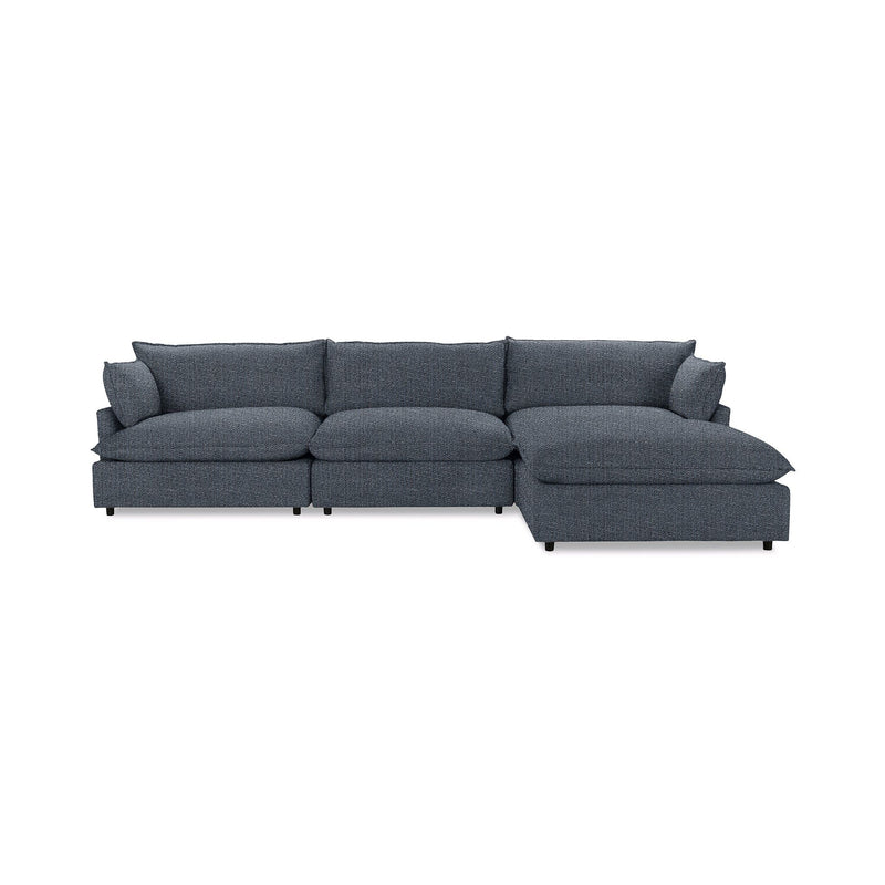 Classic Home Caplan modular sectional sofa with plush cushions and modern design, shown in a stylish living room setting.