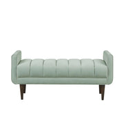 Linea - Upholstered Accent Bench - Seafoam - R&R Furniture Gallery (Fountain Valley, CA)