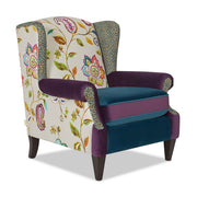 Anya - Boho Chic Wingback Accent Arm Chair - R&R Furniture Gallery (Fountain Valley, CA)