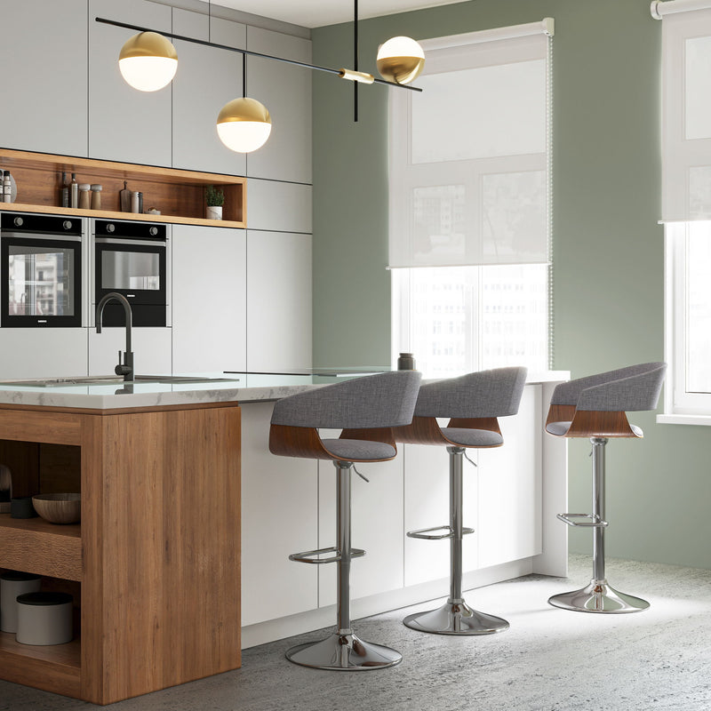 Lowell - Multi-Functional Adjustable Swivel Bar Stool - R&R Furniture Gallery (Fountain Valley, CA)