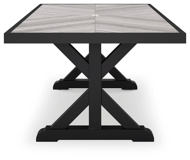 Beachcroft - Rect Dining Table W/Umb Opt - R&R Furniture Gallery (Fountain Valley, CA)