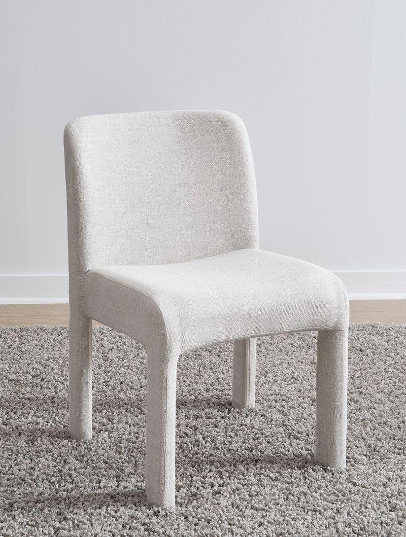 Devon Fully Upholstered Dining Chair in Turtle Dove Linen