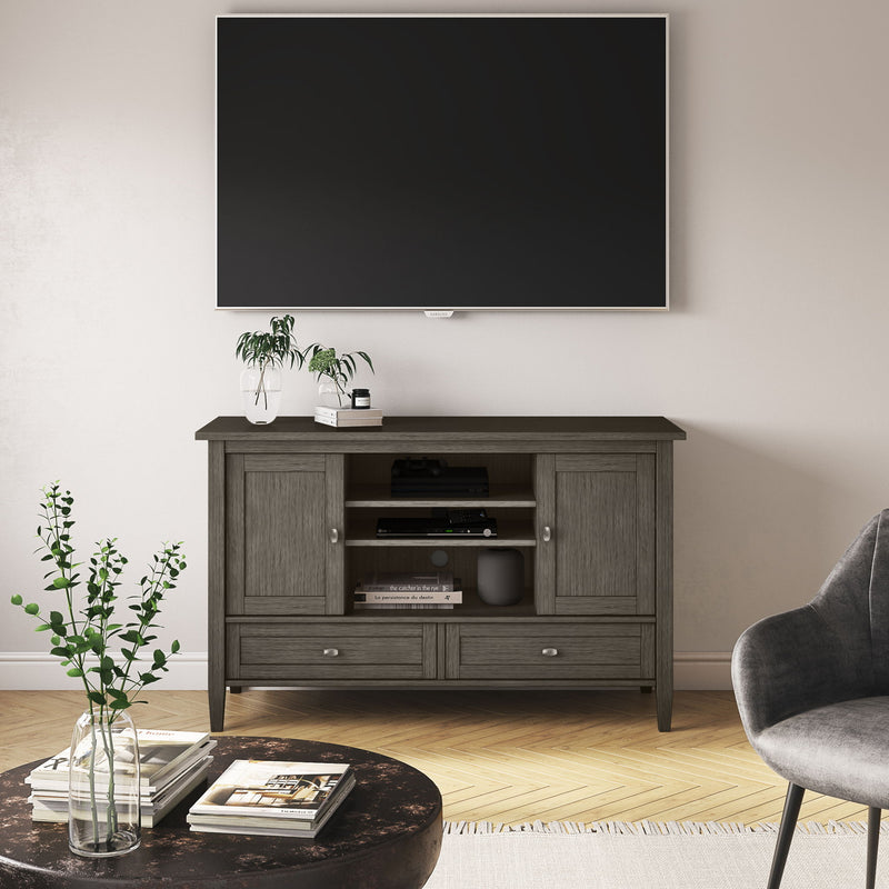 Warm Shaker - TV Media Stand Handcrafted - R&R Furniture Gallery (Fountain Valley, CA)
