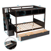Bunk Bed With Shelfs, Storage Staircase And 2 Drawers - R&R Furniture Gallery (Fountain Valley, CA)