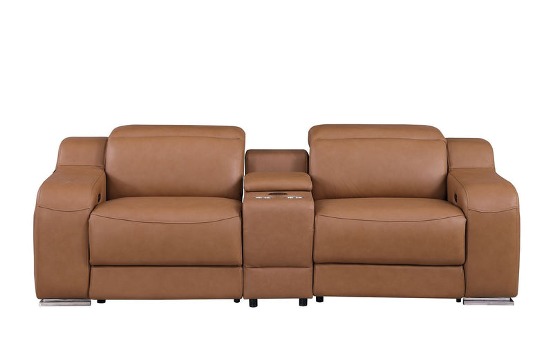 1116 - 7-Piece Modular Power Reclining Sofa, Loveseat & Chair Set In With 6 Power Recliners & Power Headrests