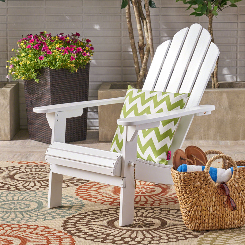 Aurascape - Outdoor Acacia Wood Foldable Adirondack Chair - R&R Furniture Gallery (Fountain Valley, CA)