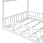 Bed House Bed Frame With Fence - R&R Furniture Gallery (Fountain Valley, CA)