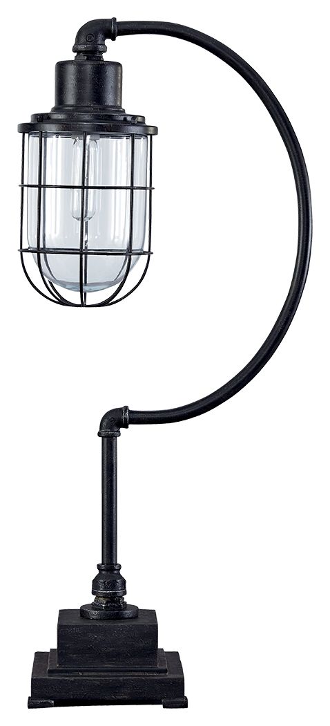 Jae - Metal Desk Lamp  - Antique Black - R&R Furniture Gallery (Fountain Valley, CA)