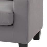 Gray modern stationary sofa by Glory Furniture with sleek design and plush cushions in a contemporary living room setting.