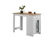 Alonzo - Small Space Counter Height Dining Table With Cabinet And Drawer Storage - R&R Furniture Gallery (Fountain Valley, CA)