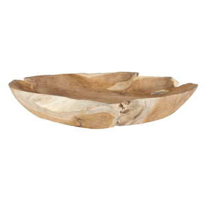 Organic Embrace - Outdoor Teak Bowl - Brown