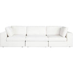 Muse 3PC Modular Sofa in Mist White Performance Fabric