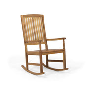 Muse - Outdoor Acacia Rocking Chair With Slat Design - Teak - R&R Furniture Gallery (Fountain Valley, CA)