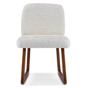 Dining Chair With Curved Legs (Set of 2) - Beige / Brown - R&R Furniture Gallery (Fountain Valley, CA)