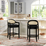 Americana - Mid-Century Modern Cane Back Counter Stool - R&R Furniture Gallery (Fountain Valley, CA)