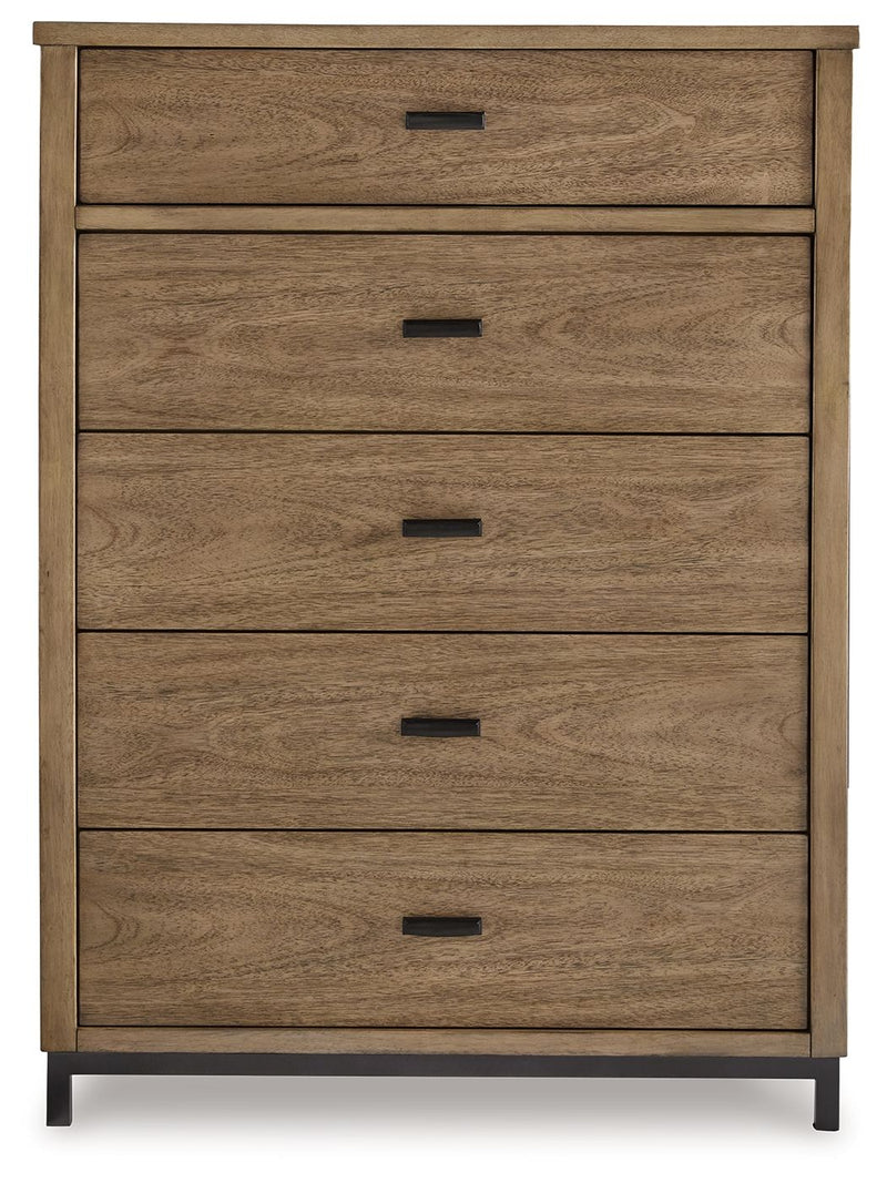 Tomtyn - Five Drawer Chest - Light Brown - R&R Furniture Gallery (Fountain Valley, CA)