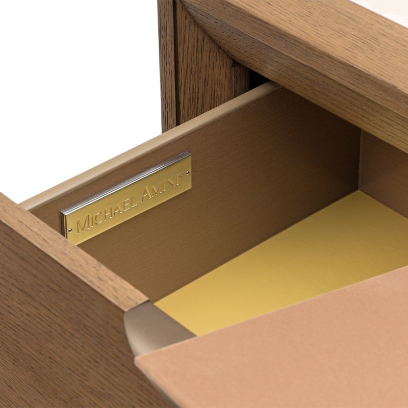 Portrait - 5-Drawer Chest With LED Lights - Sienna Brown - R&R Furniture Gallery (Fountain Valley, CA)