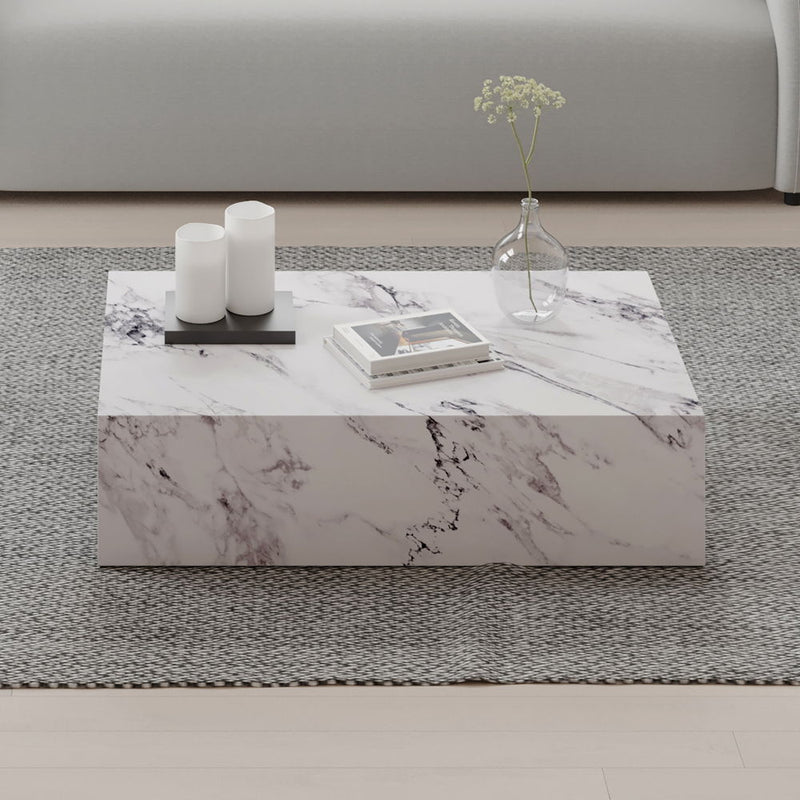 Fritzy - 48" Coffee Table - Engineered Stone - R&R Furniture Gallery (Fountain Valley, CA)