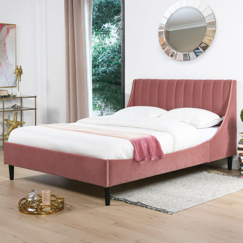 Aspen - Vertical Tufted Modern Headboard Platform Bed Set - R&R Furniture Gallery (Fountain Valley, CA)